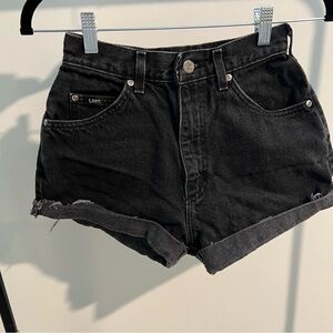 Lee Women's Black Denim Shorts